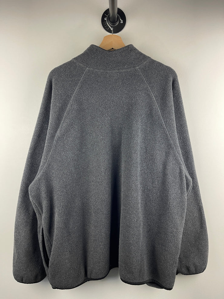 Vintage Adidas Dark Grey Quarter Zip Fleece Sweater