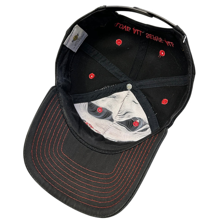 Vintage 90s Hard Rock Café Paris Black Snapback Hat