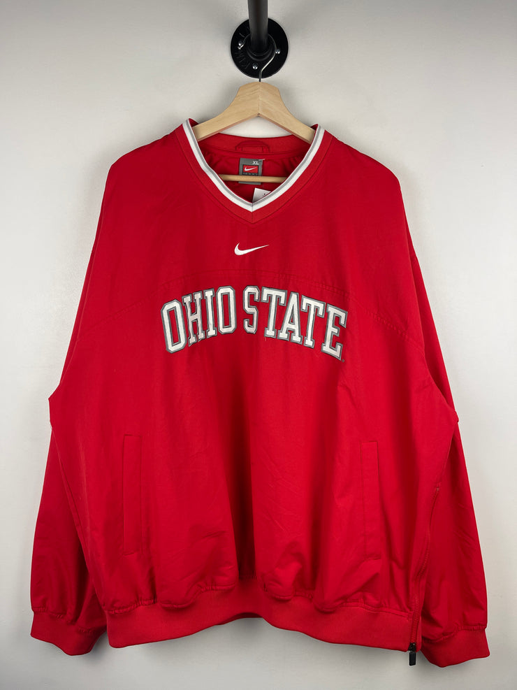 Vintage Nike Ohio State Red Pullover Windbreaker