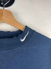 Vintage 90s Nike Golf Swoosh Mock Neck Navy Long Sleeve