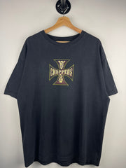 Vintage West Coast Choppers Long Beach Black & Gold Tee