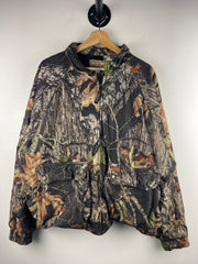 Vintage Woolrich Real Tree Camo Hunting Fleece Lined Bomber Jacket