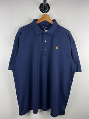 Vintage Masters Tech Golf Navy Polo Shirt