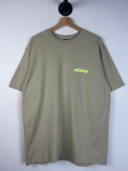 Stussy Spellout Beige & Neon Tee