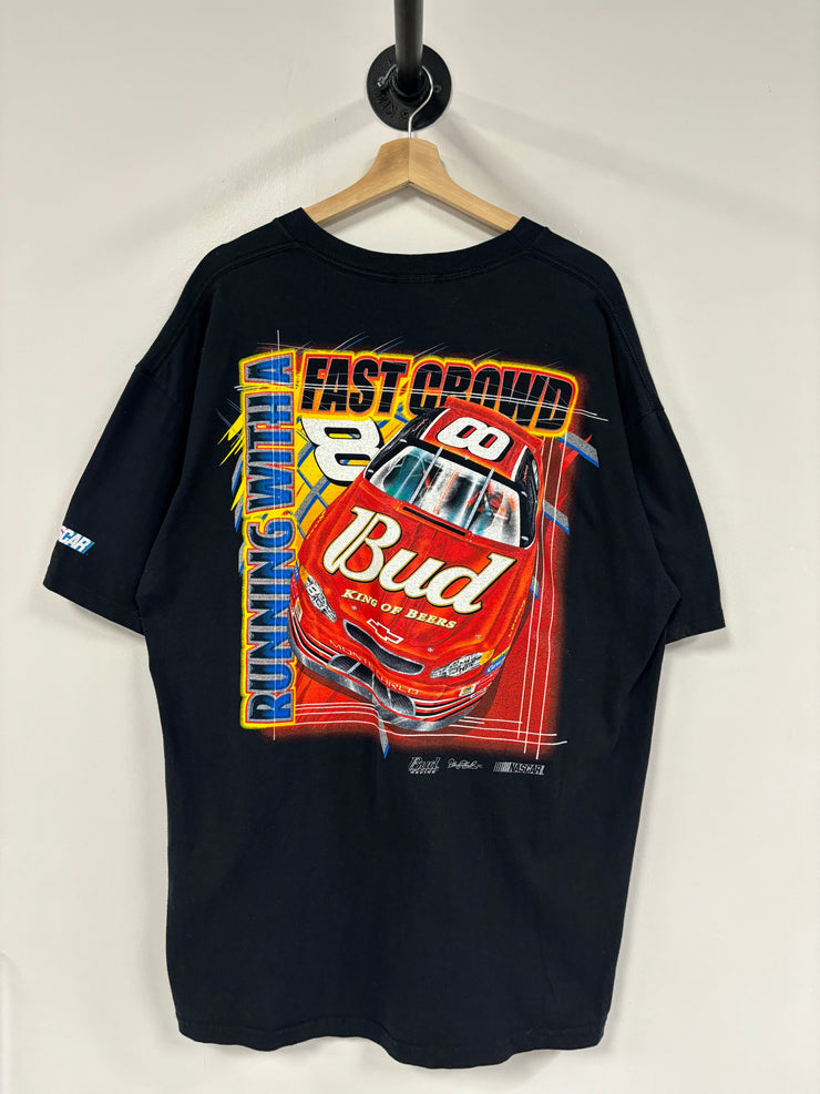 Vintage Nascar Dale Earnhardt Jr. Budweiser Black Tee