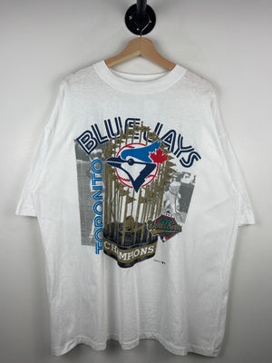 Vintage 90s MLB CGW Toronto Blue Jays World Series Champions White Tee