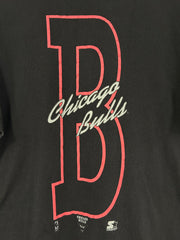 Vintage 90's Starter Chicago Bulls B Black Tee