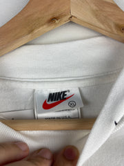 Vintage 90s Nike Golf Swoosh Mock Neck White Long Sleeve