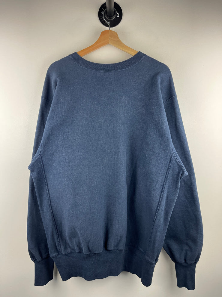 Vintage 90s Champion Reverse Weave Atlanta Olympics Embroidered Navy Crewneck