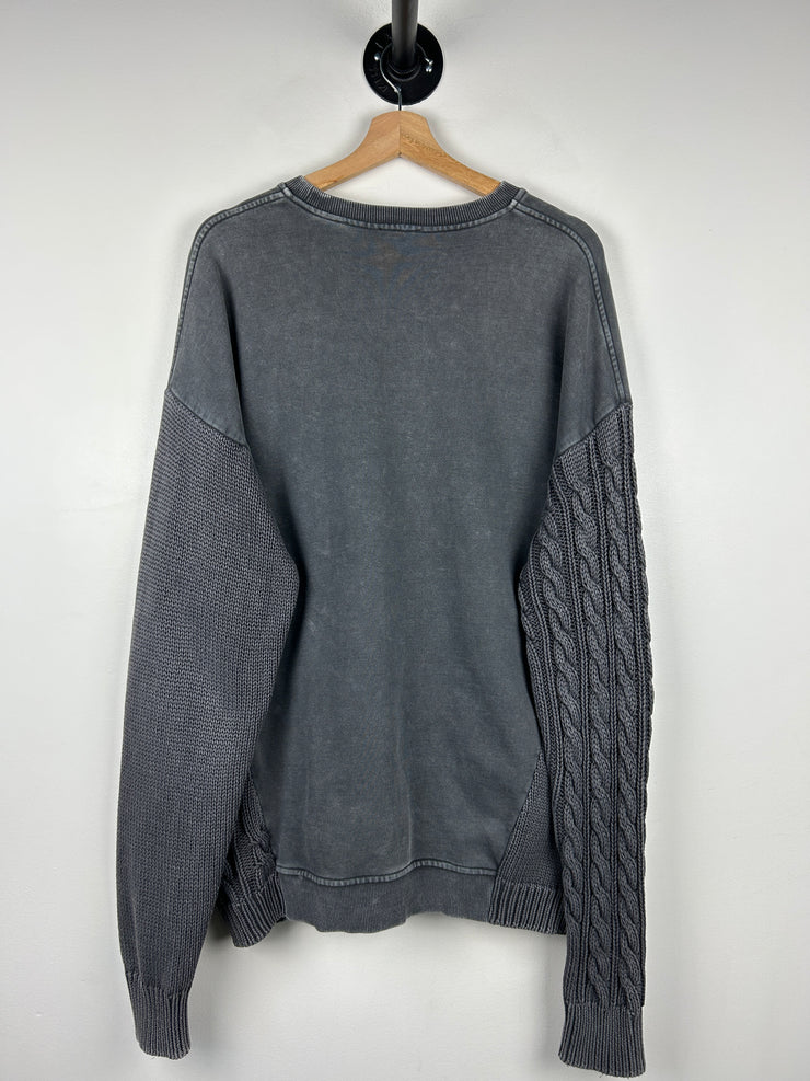 Kith FW19 Charcoal Combo Knit Crewneck