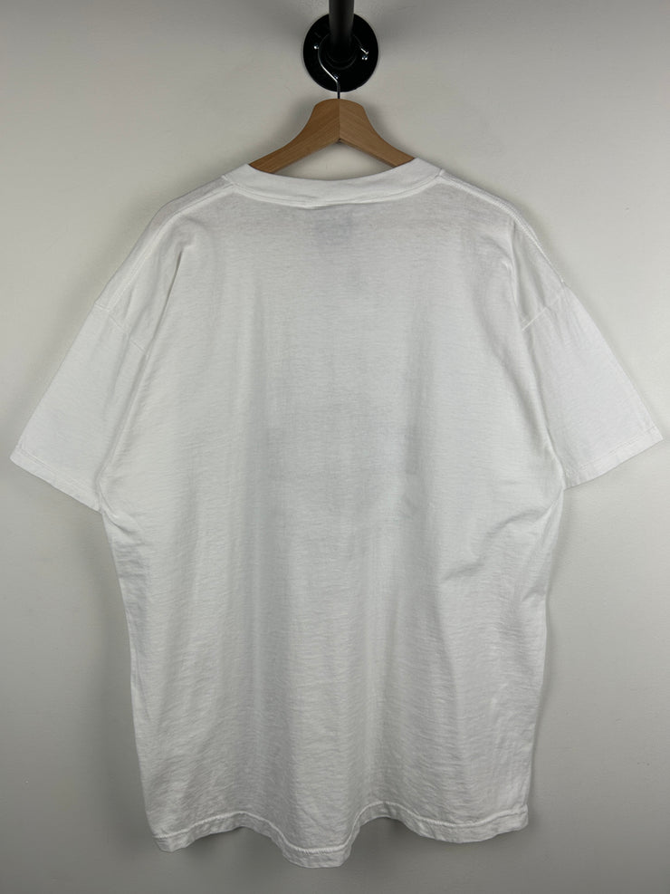Vintage 90s Harley Davidson White & Red Tee