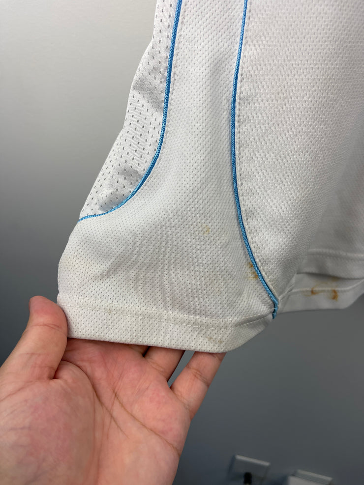 Vintage NBA Reebok Allen Iverson White & Baby Blue Basketball Jersey