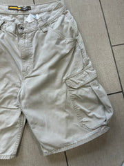 Vintage Y2K Levis Silver Tab Multi Cargo Beige Shorts