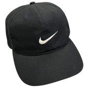 Vintage 90s Nike Swoosh Black Snapback Hat