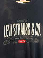 Vintage 90's Levis Strauss & Co Faded Black Tee