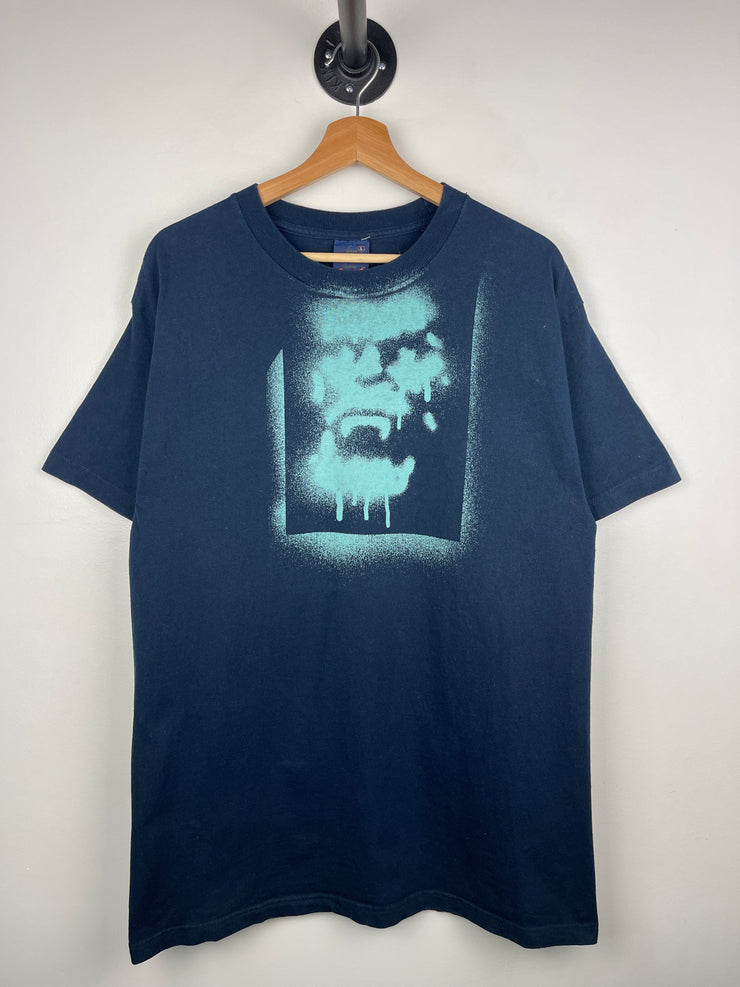 Vintage 90s Fuct Skateboards Spray Paint Navy Tee