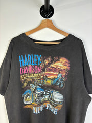 Vintage 90's Harley Davidson Australia Kangaroo Black Tee