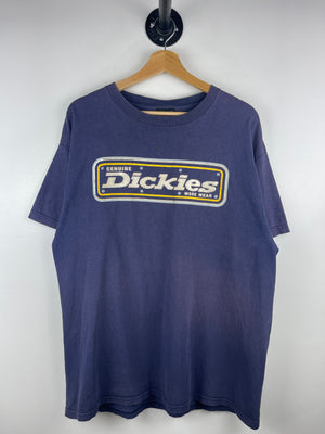 Vintage 90s Dickies Work Wear Faded Navy Tee