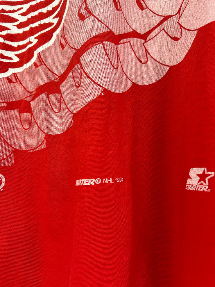 Vintage 1994 Detroit Red Wings Red Starter Tee