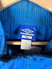 Vintage 90's Umbro Blue & Black Windbreaker