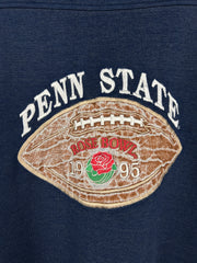 Vintage 90s Penn State Nittany Lions Rose Bowl Football Embroidered Navy Crewneck