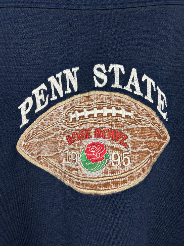 Vintage 90s Penn State Nittany Lions Rose Bowl Football Embroidered Navy Crewneck