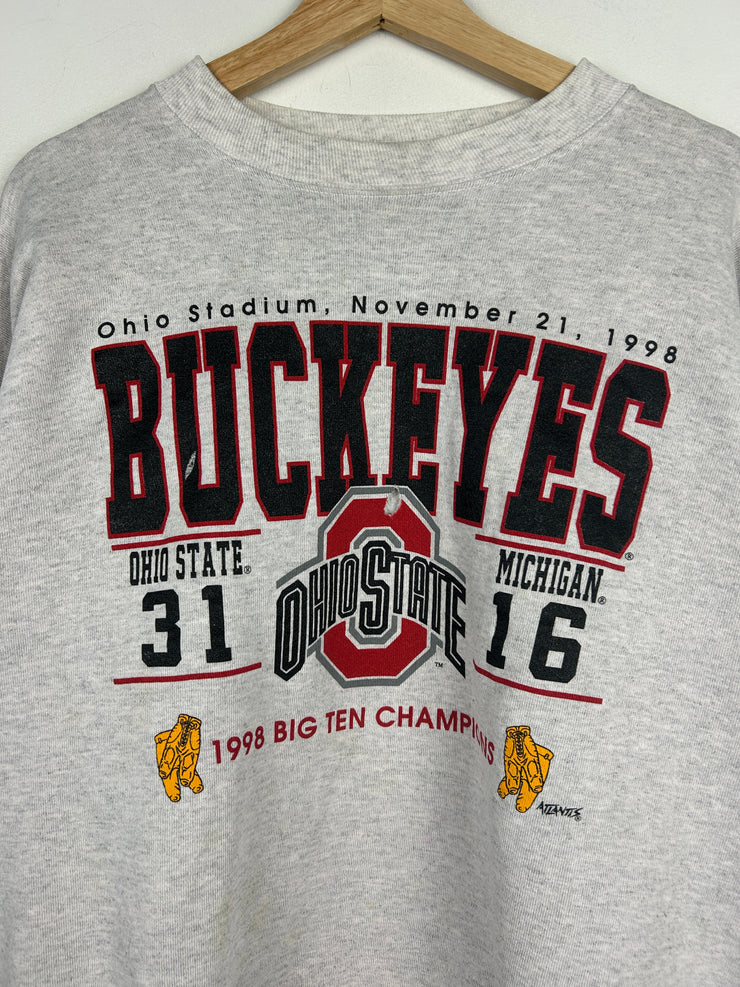 Vintage 90s Ohio State Buckeyes Big Ten Champions Grey Crewneck