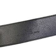 Gucci Plaque Black Leather Belt