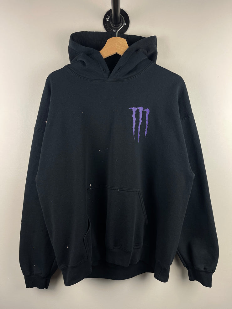 Vintage Y2K Fox Racing Monster Black Hoodie