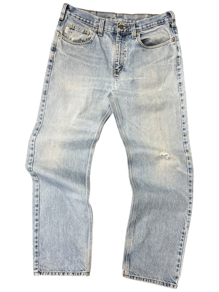 Vintage Carhartt Light Wash Blue Denim Jeans