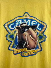 Vintage 90s Camel Smokes Smooth Character Yellow Tee
