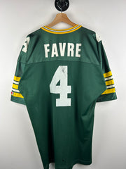 Vintage 90s NFL Champion Green Bay Packers Farve Green Football Jersey
