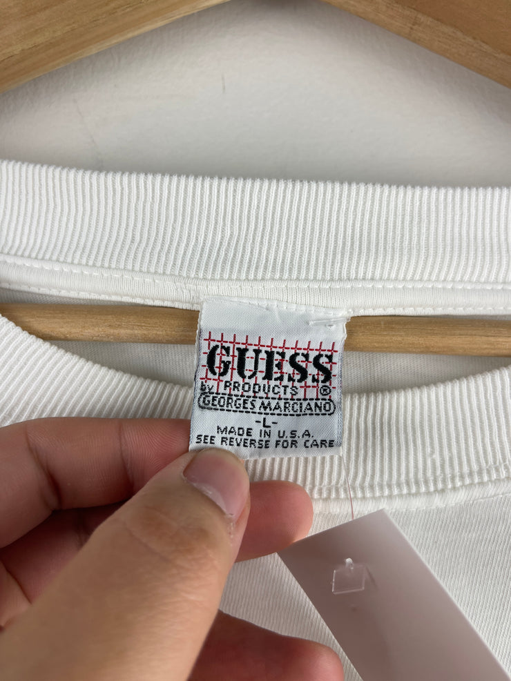 Vintage 90 Guess Logo White Tee