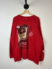 Vintage Nascar Dale Jr Budweiser Red Long Sleeve