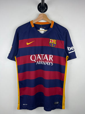 Nike 2015-2016 Barcelona Home Navy & Red Soccer Jersey
