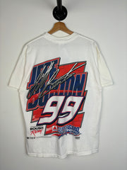 Vintage 90's Nascar Jeff Burton White Tee