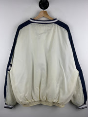 Vintage 90s NCAA Final Four Statue Of Liberty White & Navy Pullover Windbreaker