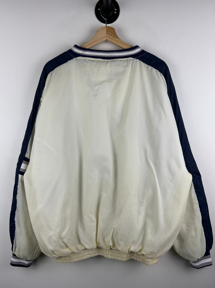 Vintage 90s NCAA Final Four Statue Of Liberty White & Navy Pullover Windbreaker