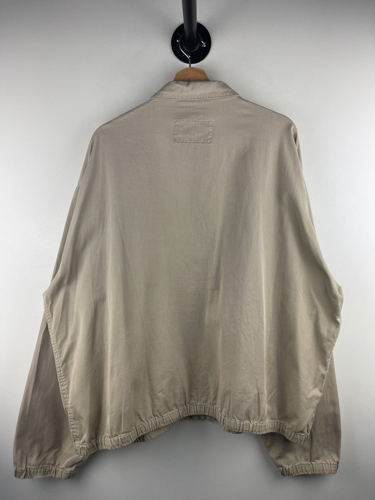 Vintage 90s Chaps Ralph Lauren Beige Cropped Harrington Jacket