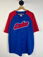 Vintage Y2K Majestic Chicago Cubs Baseball Blue Jersey