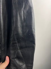 Vintage 80s Moto Café Racer Black Leather Jacket