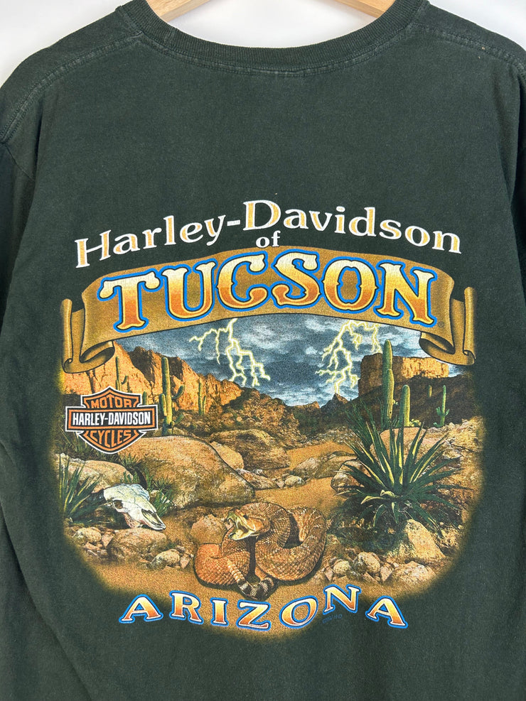 Vintage Harley Davidson Clover Green Tee