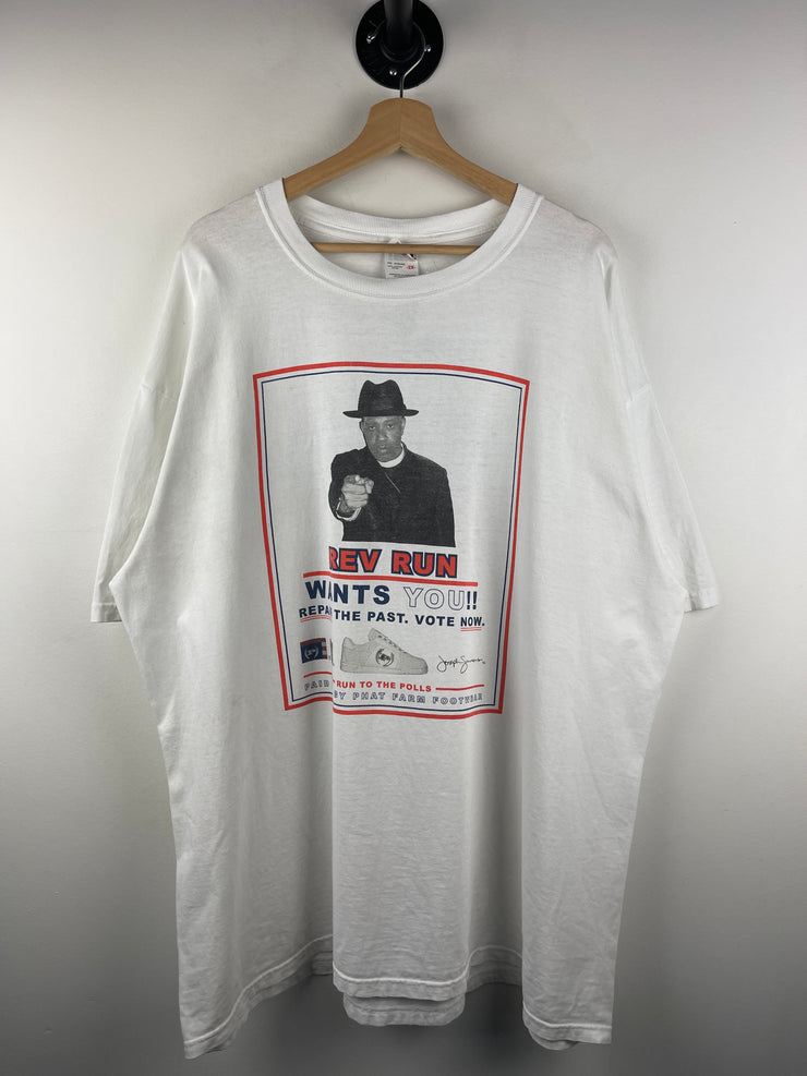 Vintage Phat Farm Run DMC Rev Run White Rap Tee