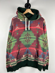 Vintage 90s Polo Ralph Lauren Southwestern Aztec Hoodie