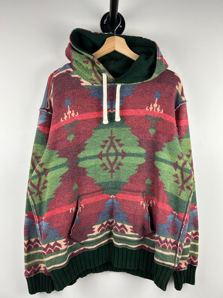 Vintage 90s Polo Ralph Lauren Southwestern Aztec Hoodie