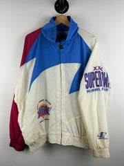 Vintage 90s NFL Logo Athletic Super Bowl Miami Shark Tooth Windbreaker