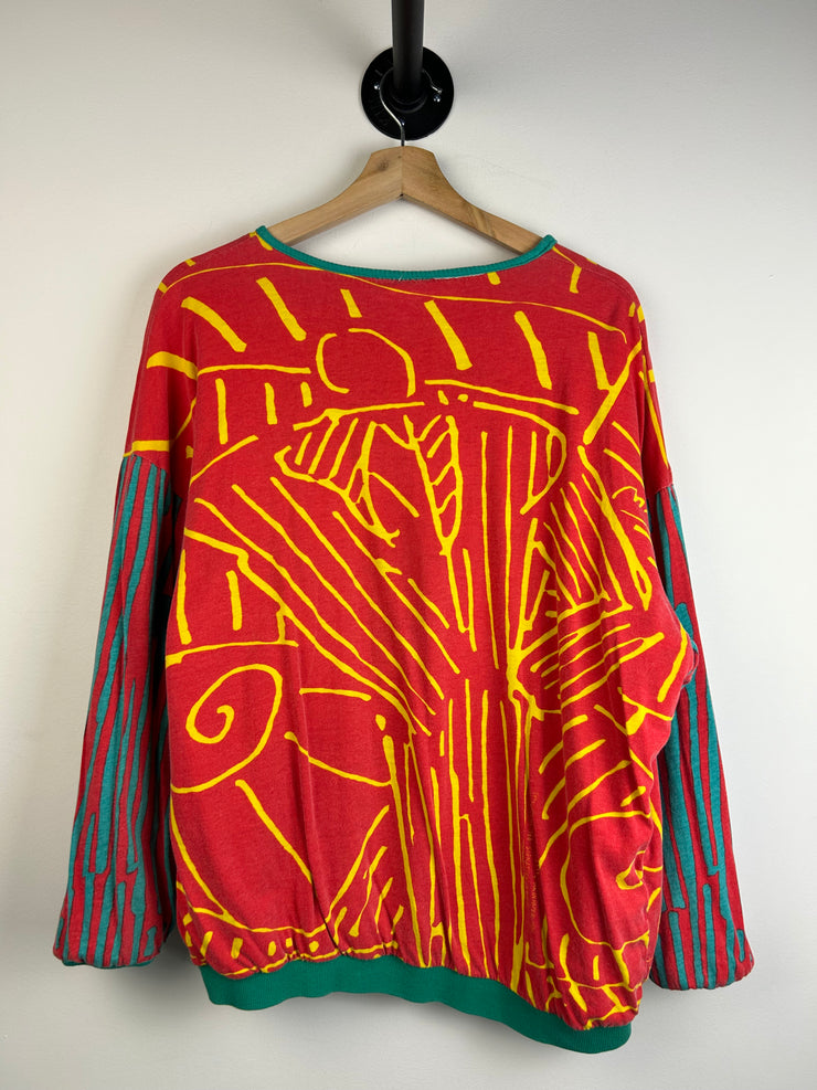 Vintage 1988 Max Peters Art Reversible Crewneck