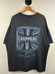 Vintage West Coast Choppers Long Beach Black & Blue Tee