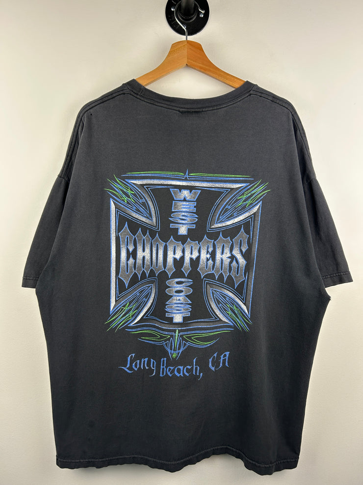 Vintage West Coast Choppers Long Beach Black & Blue Tee