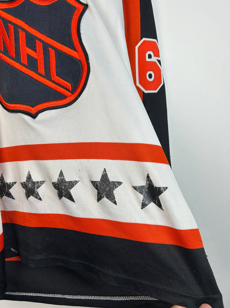 Vintage 90s NHL CCM All Star Game Lemieux White Hockey Jersey